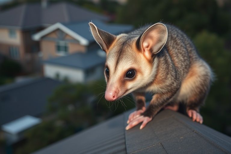Possum in Bondi Junction residential area